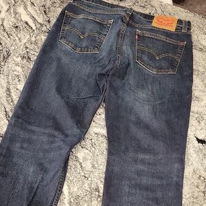 Levi's Dark Blue Straight Jeans for Men
